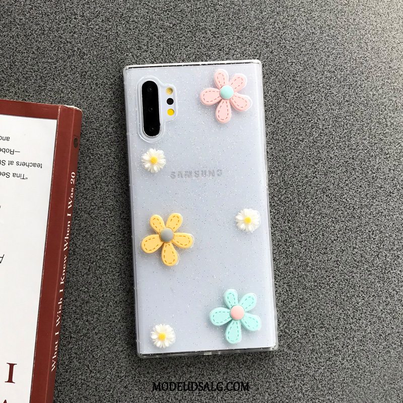 Samsung Galaxy Note 10+ Etui Stjerneklar Pulver Regnbue Blomster Hængende Ornamenter