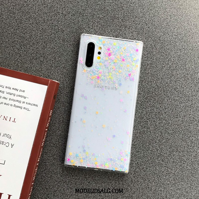 Samsung Galaxy Note 10+ Etui Stjerneklar Pulver Regnbue Blomster Hængende Ornamenter