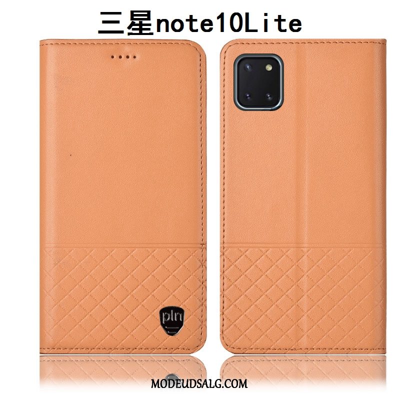 Samsung Galaxy Note 10 Lite Etui Beskyttelse Cover Anti-fald Sort Lædertaske