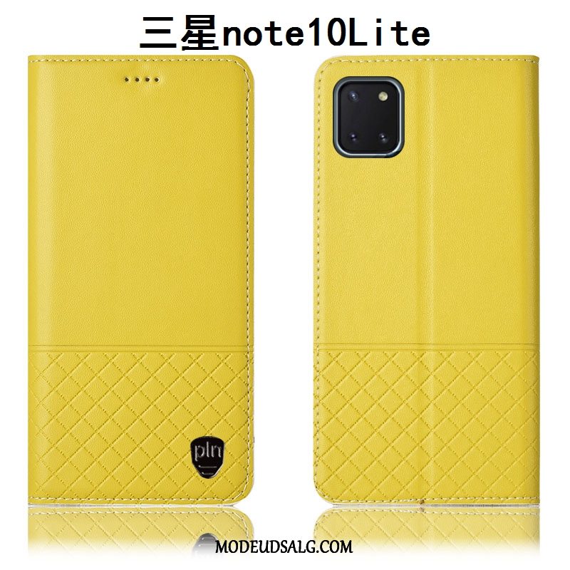 Samsung Galaxy Note 10 Lite Etui Beskyttelse Cover Anti-fald Sort Lædertaske