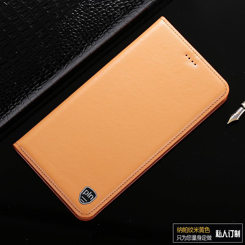 Samsung Galaxy Note 10 Lite Etui Cover Mønster Gul Lædertaske Beskyttelse