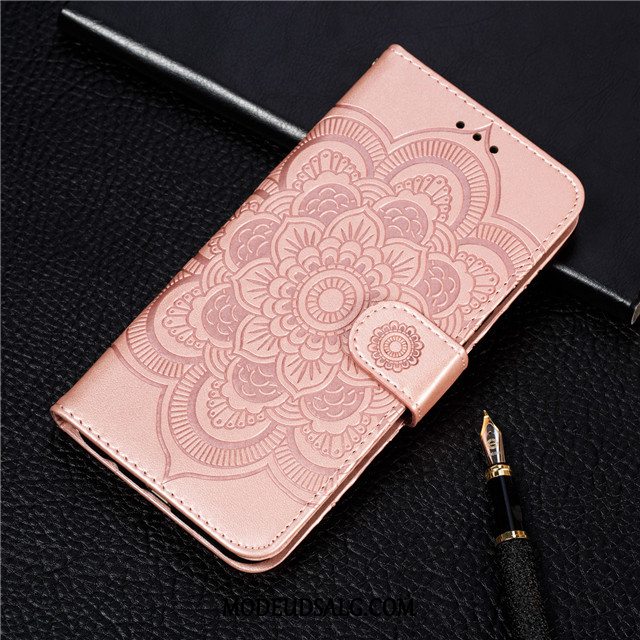 Samsung Galaxy Note 10 Lite Etui / Cover Silikone Folio Alt Inklusive Rosa Guld Lædertaske