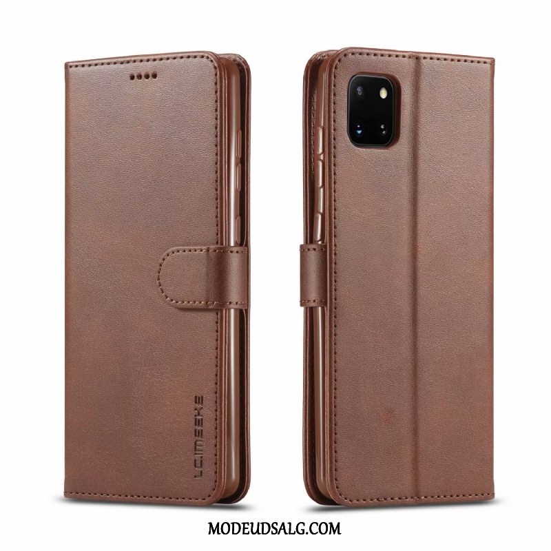 Samsung Galaxy Note 10 Lite Etui Lædertaske Beskyttelse Cover Gul