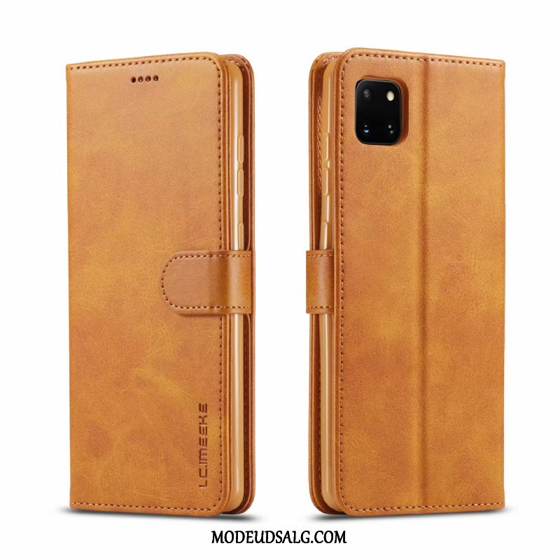 Samsung Galaxy Note 10 Lite Etui Lædertaske Beskyttelse Cover Gul