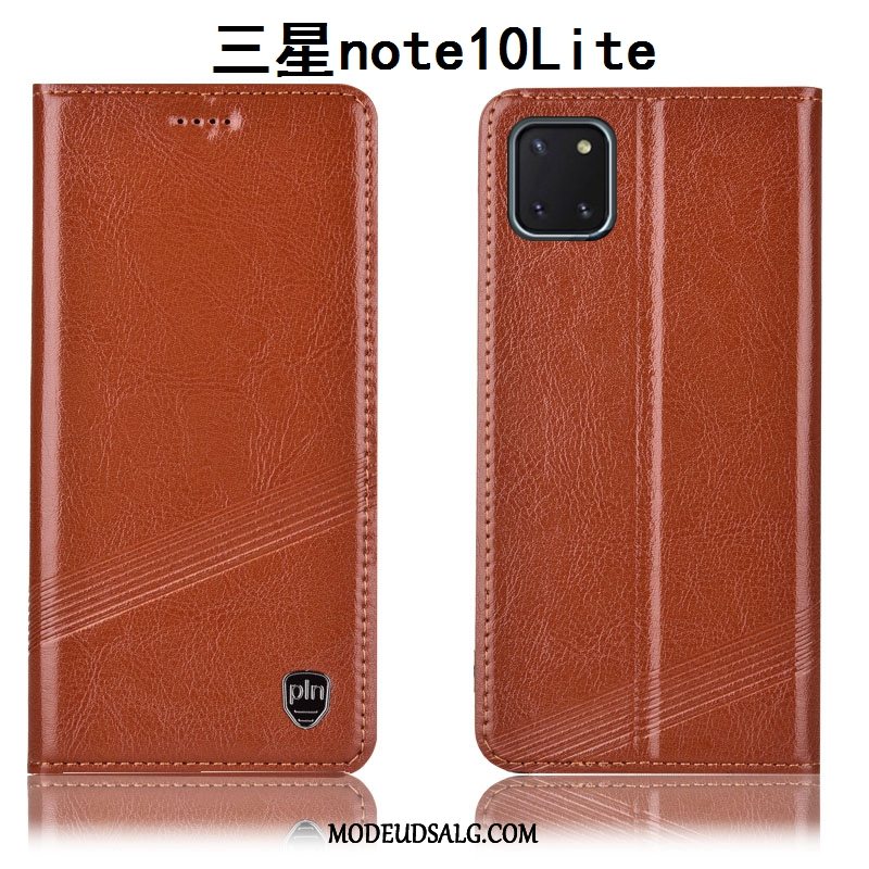 Samsung Galaxy Note 10 Lite Etui Rød Lædertaske Beskyttelse Folio Cover