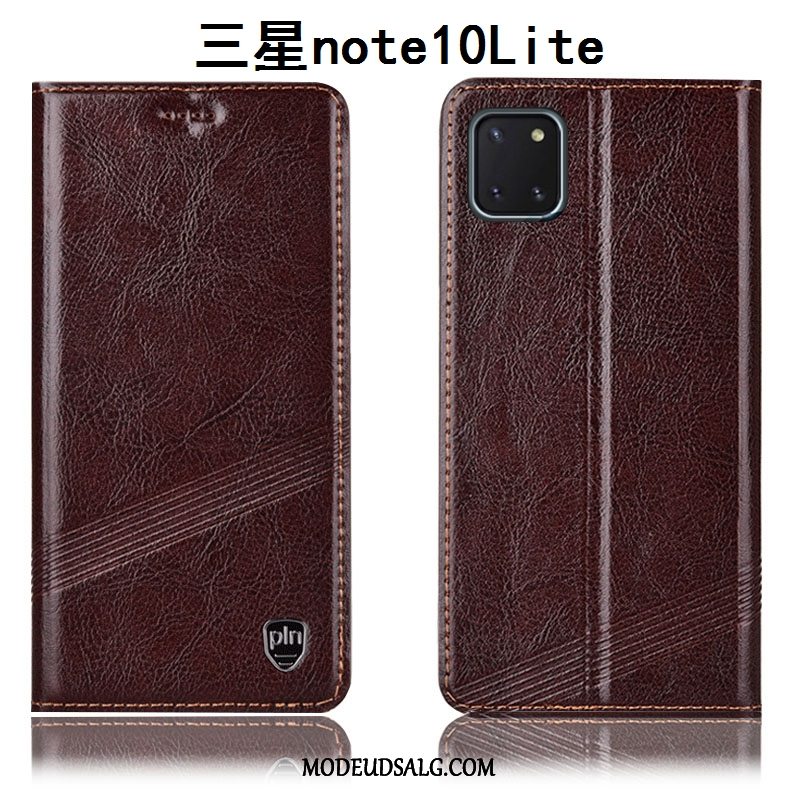 Samsung Galaxy Note 10 Lite Etui Rød Lædertaske Beskyttelse Folio Cover