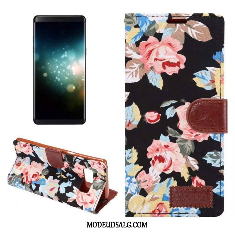 Samsung Galaxy Note 8 Etui / Cover Blomster Beskyttelse Tegnebog Kort