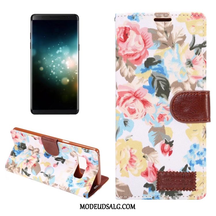 Samsung Galaxy Note 8 Etui / Cover Blomster Beskyttelse Tegnebog Kort