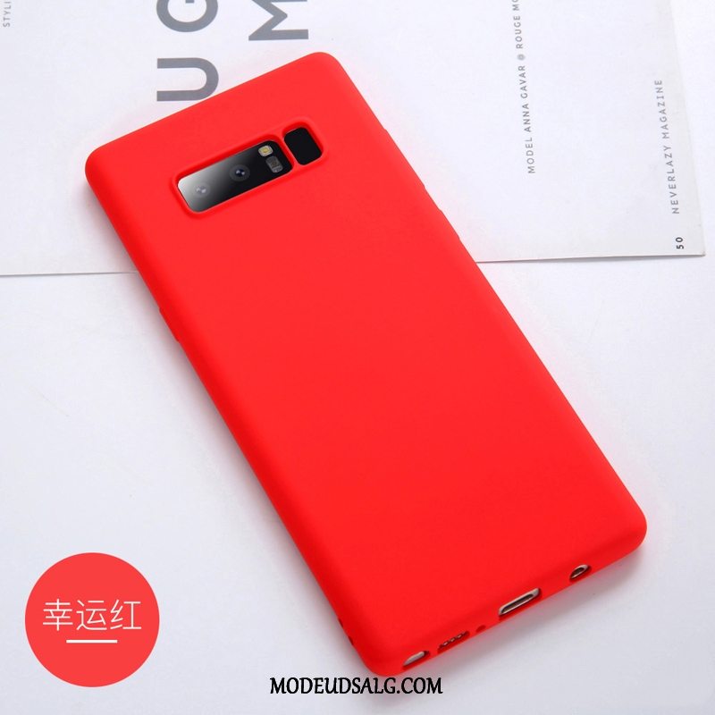 Samsung Galaxy Note 8 Etui / Cover Nubuck Ny Solid Farve Beskyttelse