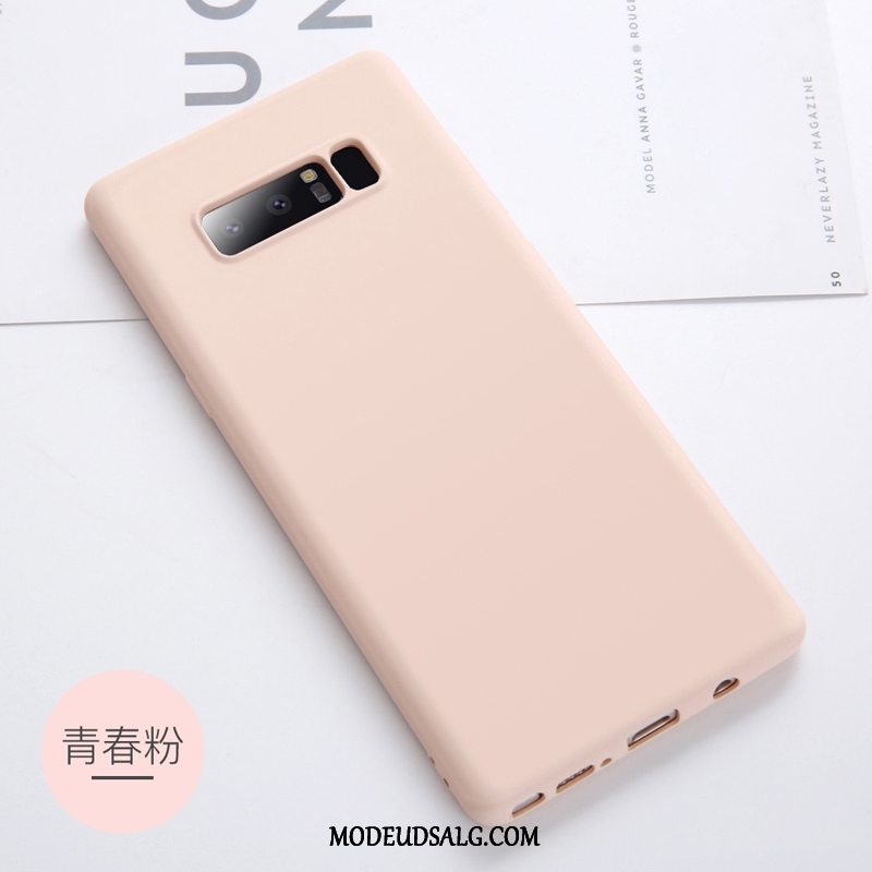 Samsung Galaxy Note 8 Etui / Cover Nubuck Ny Solid Farve Beskyttelse