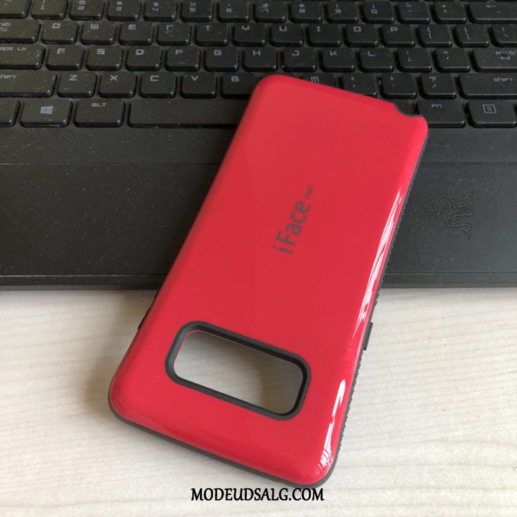 Samsung Galaxy Note 8 Etui Cover Rød Beskyttelse Lille Sektion Silikone