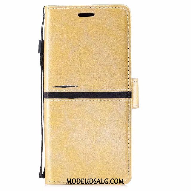 Samsung Galaxy Note 8 Etui Guld Folio Lædertaske Hængende Ornamenter Cover