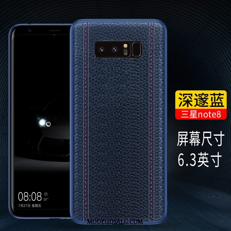 Samsung Galaxy Note 8 Etui Kreativ Anti-fald Trendy Cover Ægte Læder