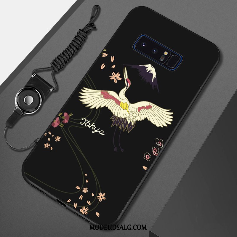 Samsung Galaxy Note 8 Etui Kunst Sort Beskyttelse Malet Af Personlighed