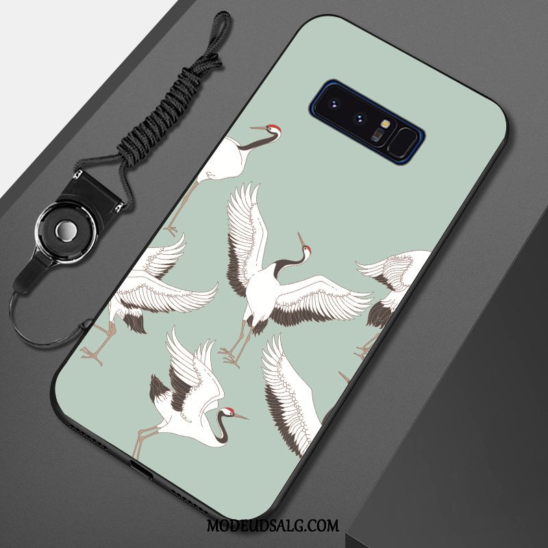 Samsung Galaxy Note 8 Etui Kunst Sort Beskyttelse Malet Af Personlighed