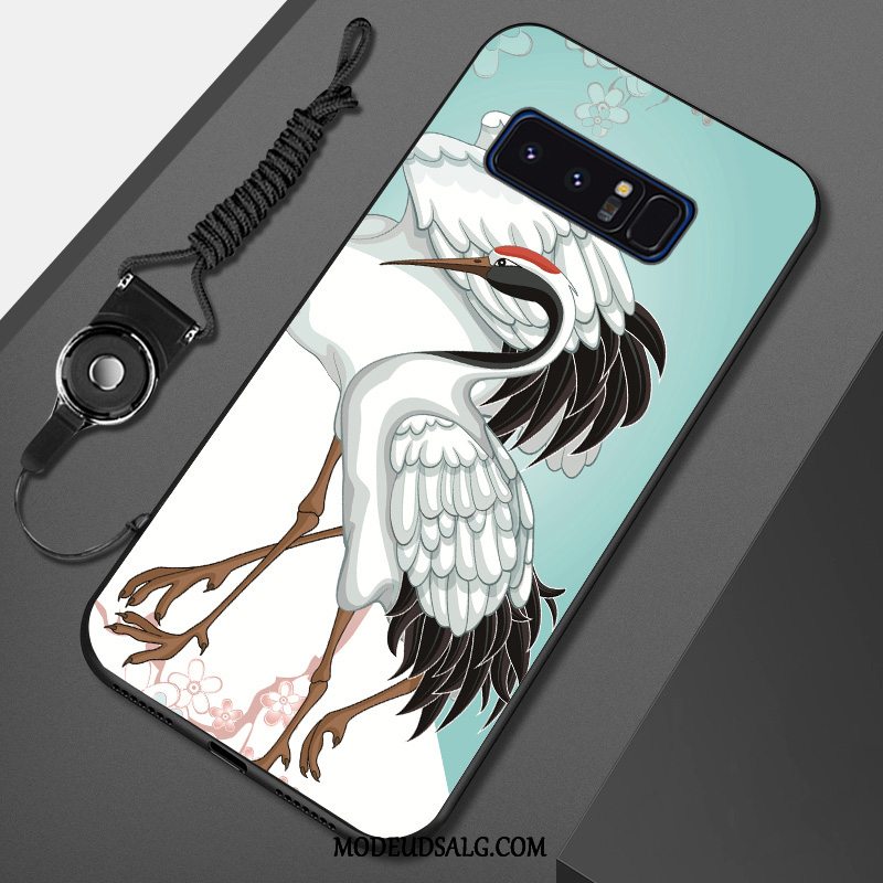 Samsung Galaxy Note 8 Etui Kunst Sort Beskyttelse Malet Af Personlighed