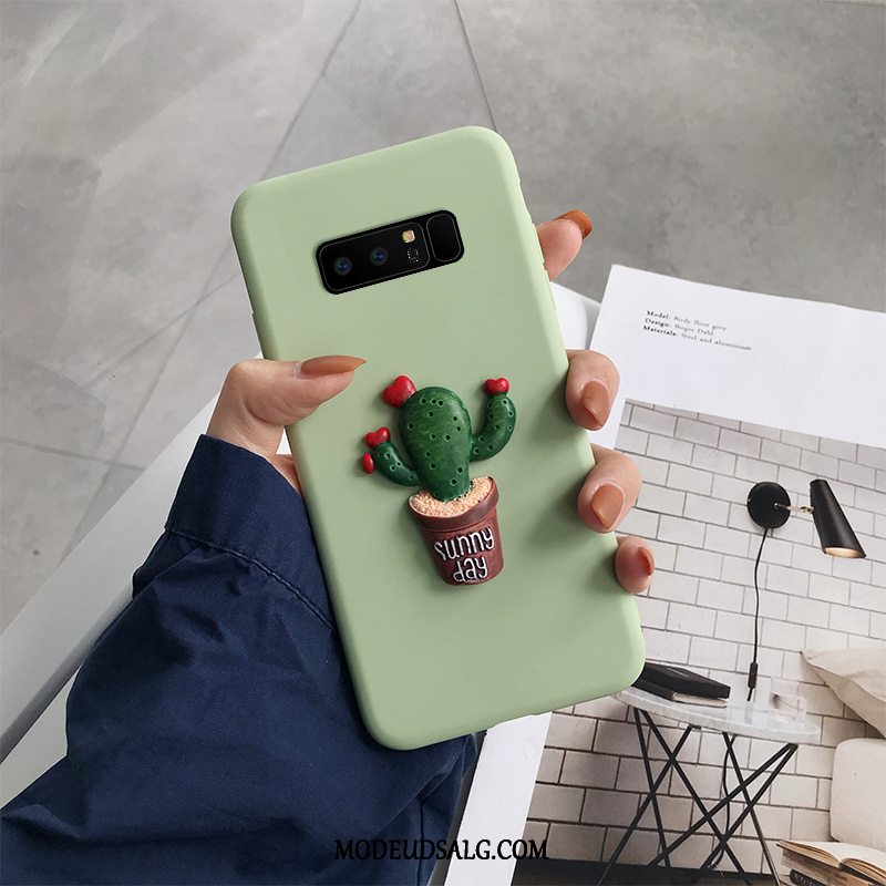 Samsung Galaxy Note 8 Etui Nubuck Grøn Blød Trend