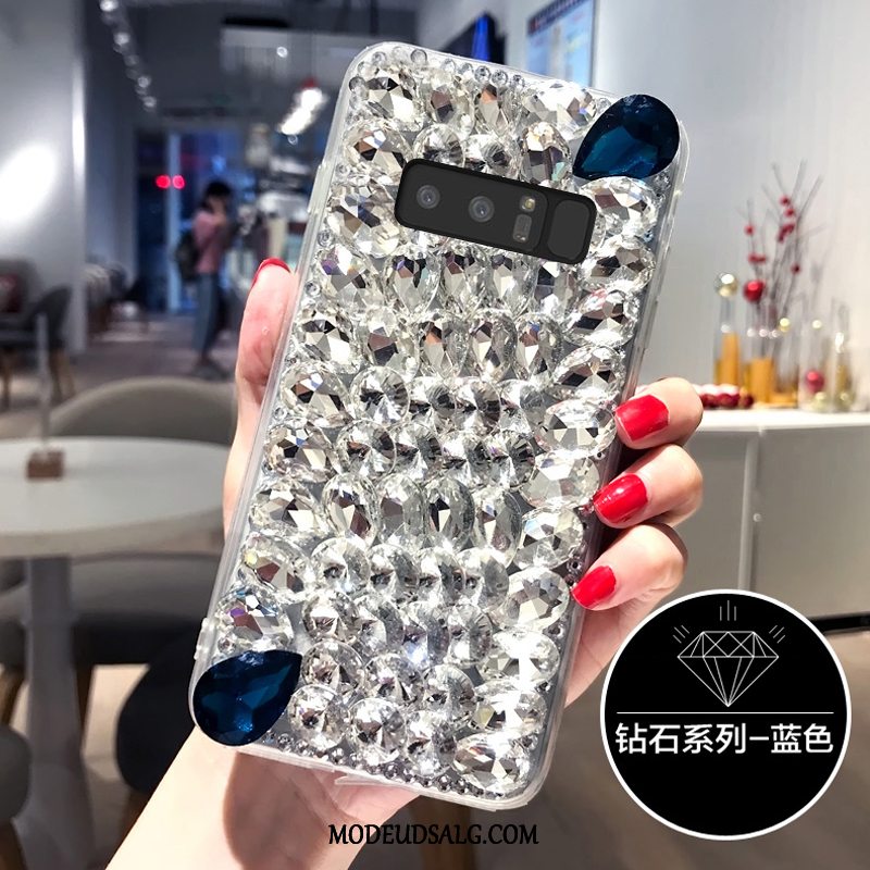 Samsung Galaxy Note 8 Etui Strass Sort Simple Af Personlighed