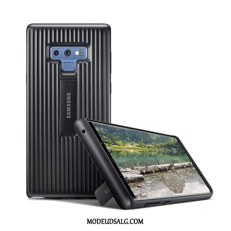 Samsung Galaxy Note 9 Etui Beskyttelse Anti-fald Support Sølv Cover