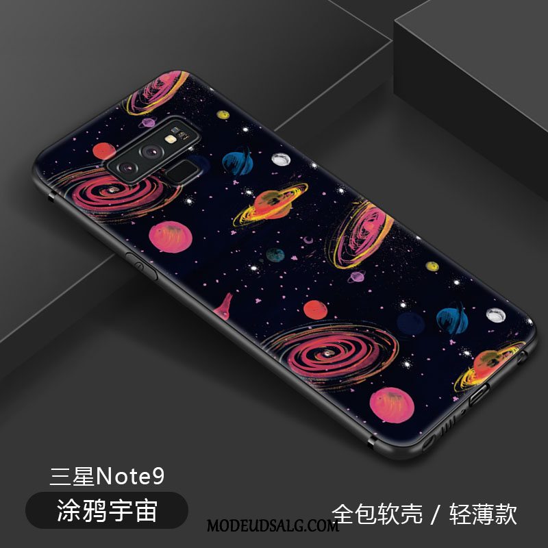 Samsung Galaxy Note 9 Etui Cartoon Cover Universe Blød Lyserød