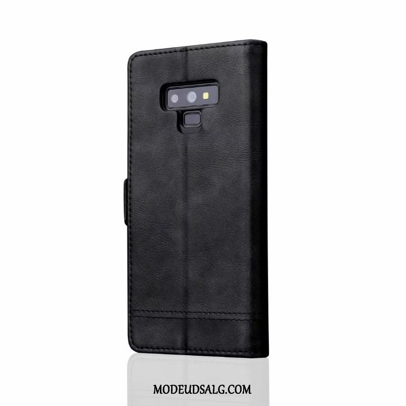 Samsung Galaxy Note 9 Etui Clamshell Tegnebog Kort Rød Lædertaske