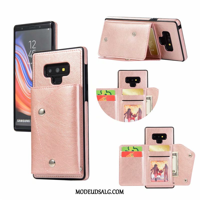 Samsung Galaxy Note 9 Etui / Cover Beskyttelse Anti-fald Rosa Guld Tegnebog