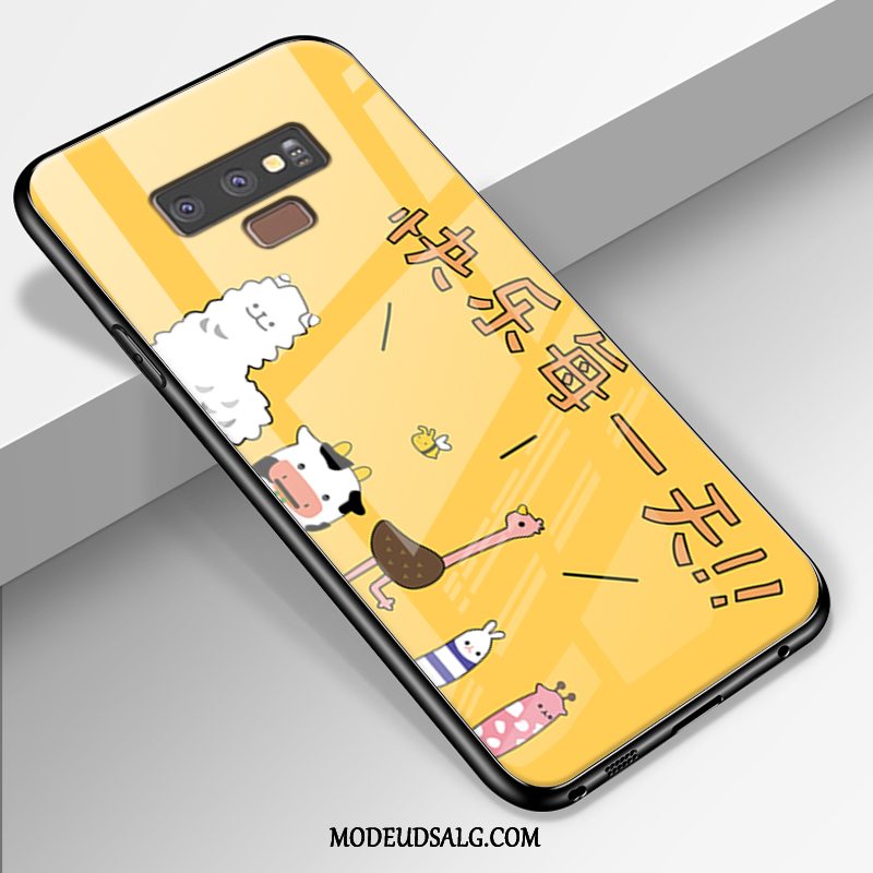 Samsung Galaxy Note 9 Etui Glas Cover Nubuck Alt Inklusive Beskyttelse