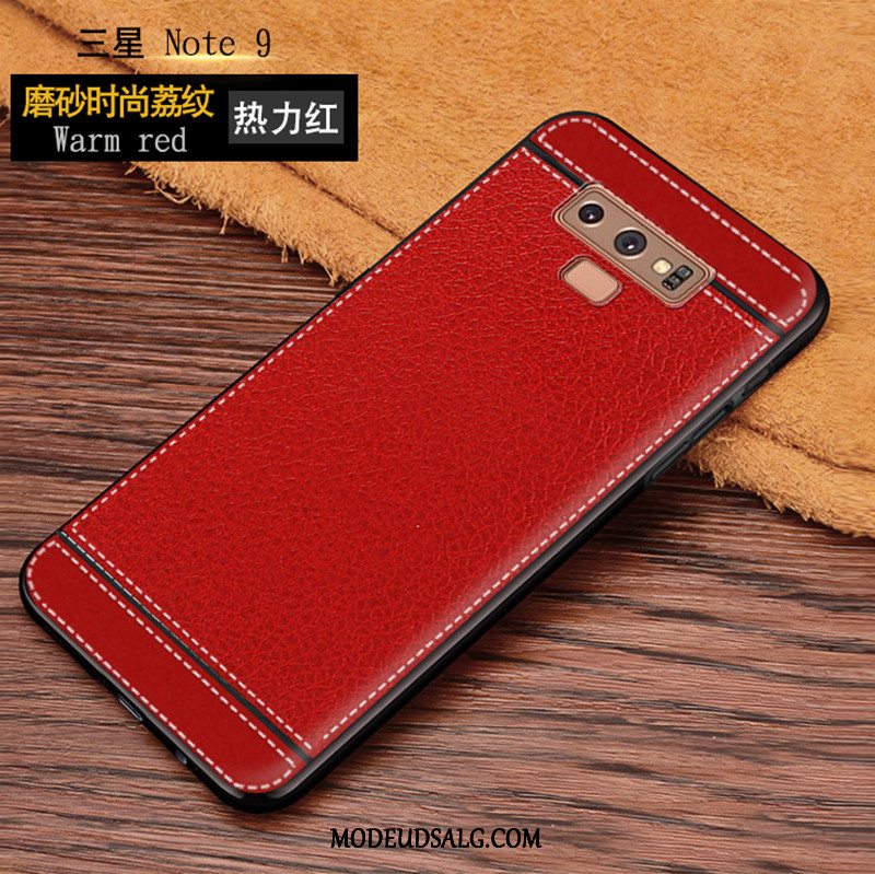 Samsung Galaxy Note 9 Etui Lyserød Silikone Cover Mønster Alt Inklusive