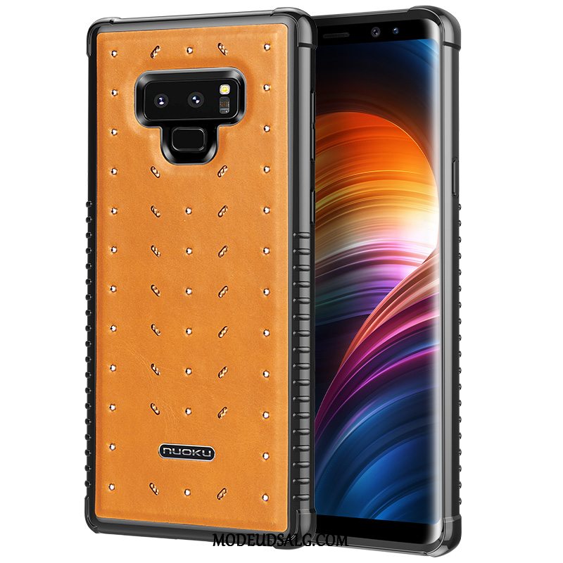 Samsung Galaxy Note 9 Etui Ny Ægte Læder Rød Business Simple