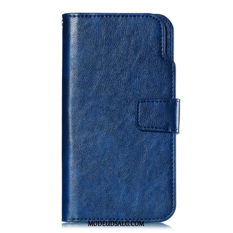 Samsung Galaxy Note 9 Etui Silikone Anti-fald Cover Clamshell Lædertaske