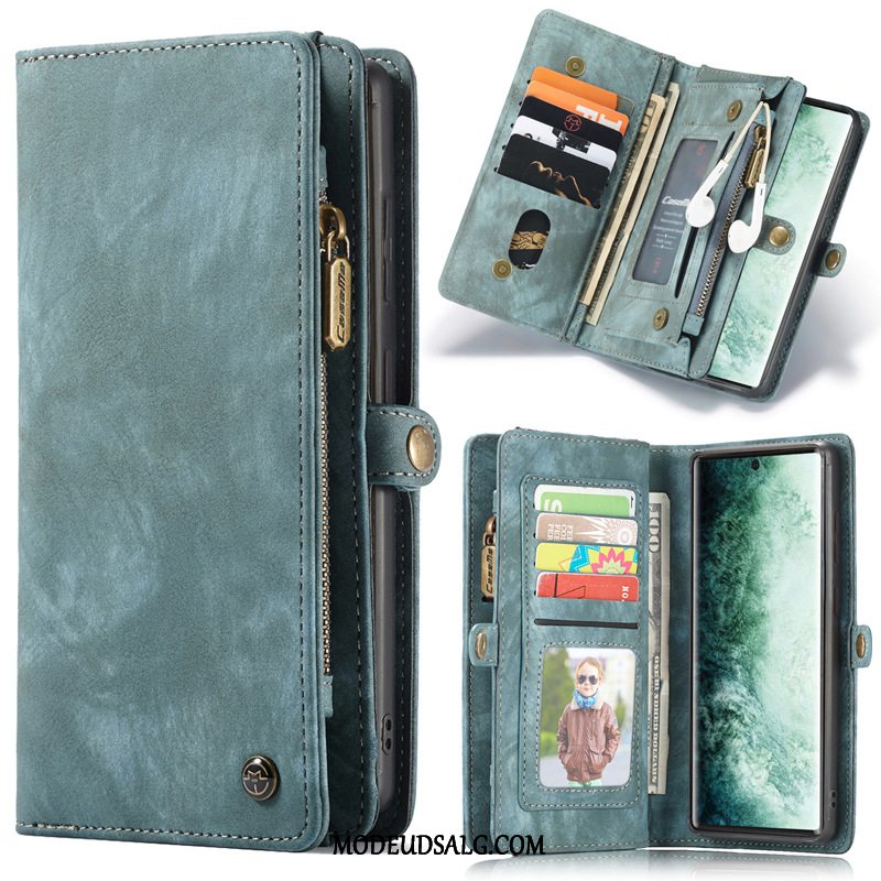 Samsung Galaxy Note20 Etui / Cover Folio Tasker Lædertaske Vinrød