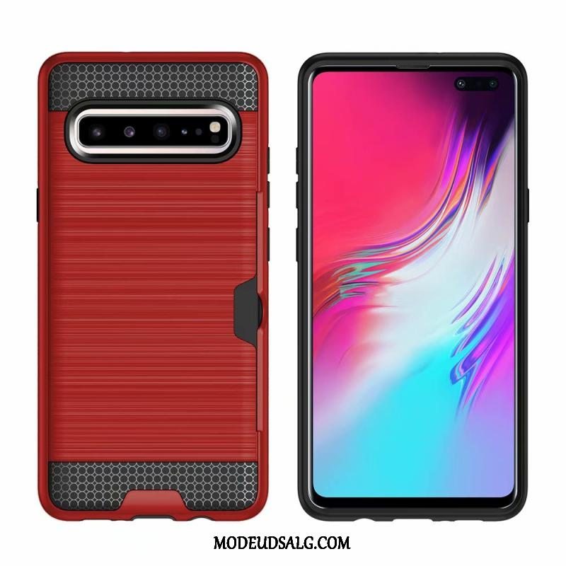 Samsung Galaxy S10 5g Etui / Cover Anti-fald Kort Grøn Beskyttelse