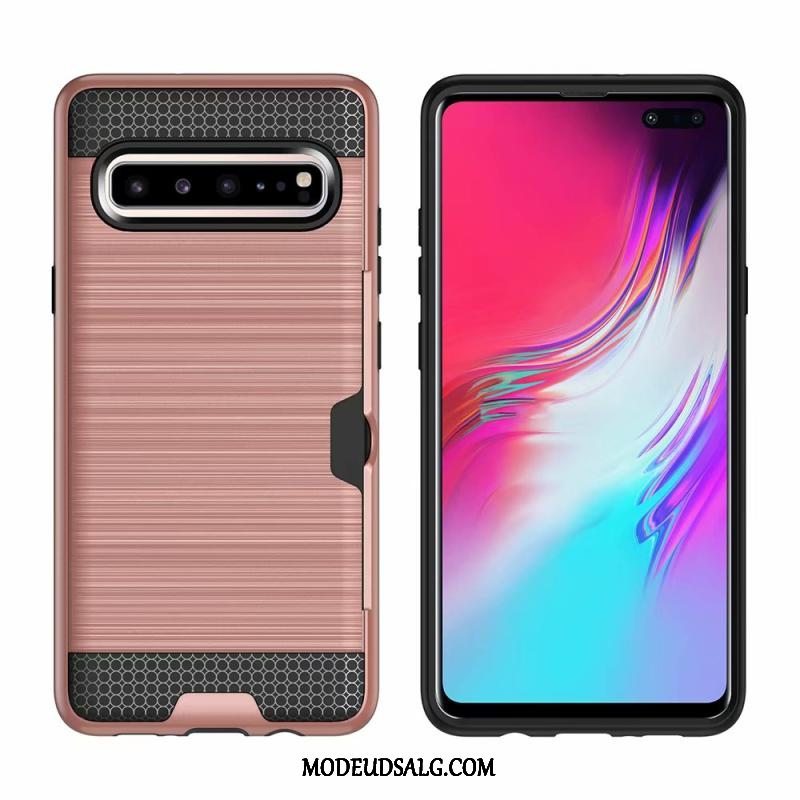 Samsung Galaxy S10 5g Etui / Cover Anti-fald Kort Grøn Beskyttelse