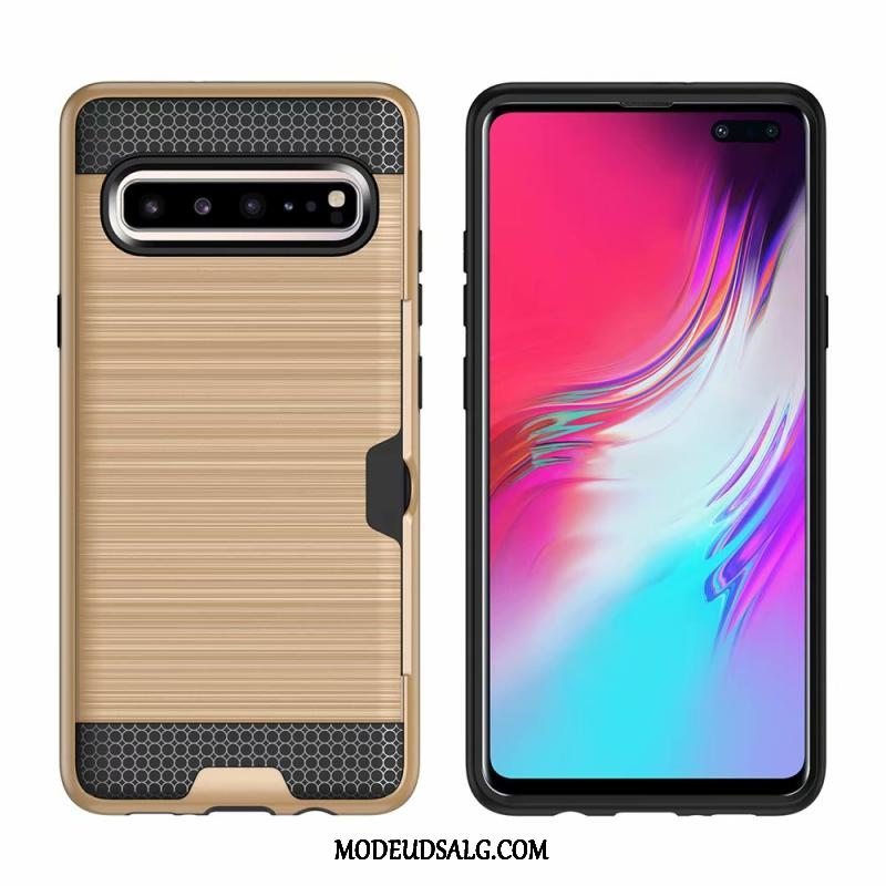 Samsung Galaxy S10 5g Etui / Cover Anti-fald Kort Grøn Beskyttelse