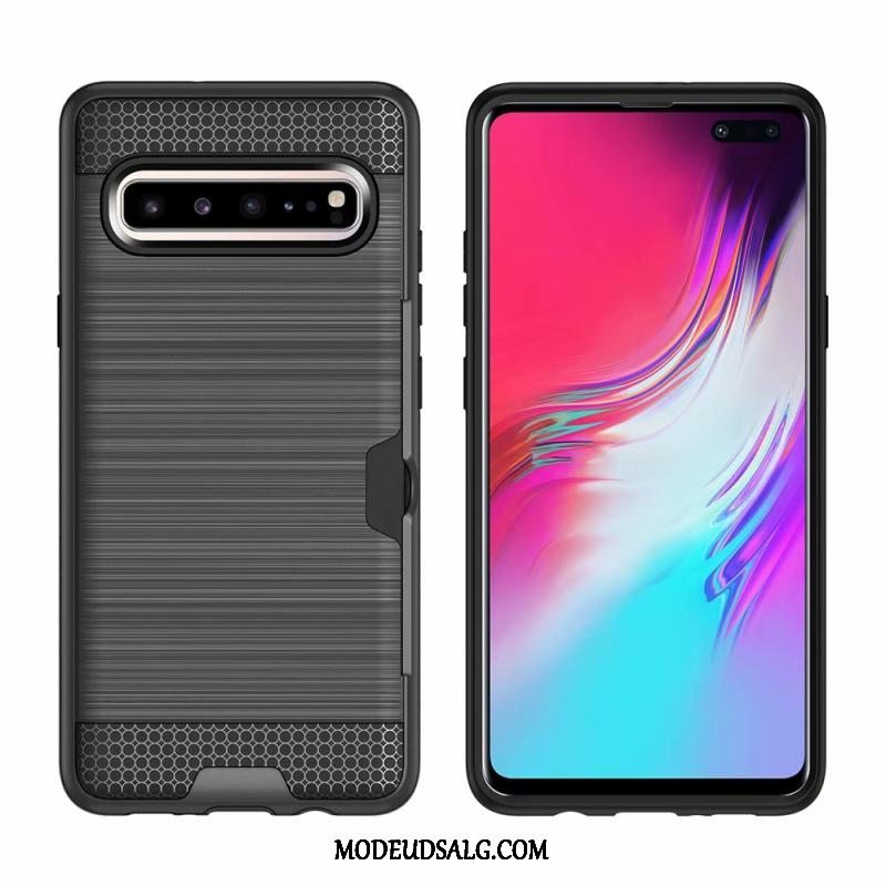 Samsung Galaxy S10 5g Etui / Cover Anti-fald Kort Grøn Beskyttelse