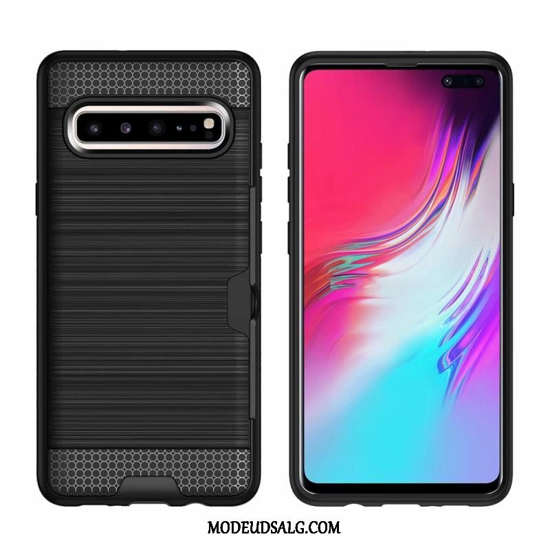 Samsung Galaxy S10 5g Etui / Cover Anti-fald Kort Grøn Beskyttelse