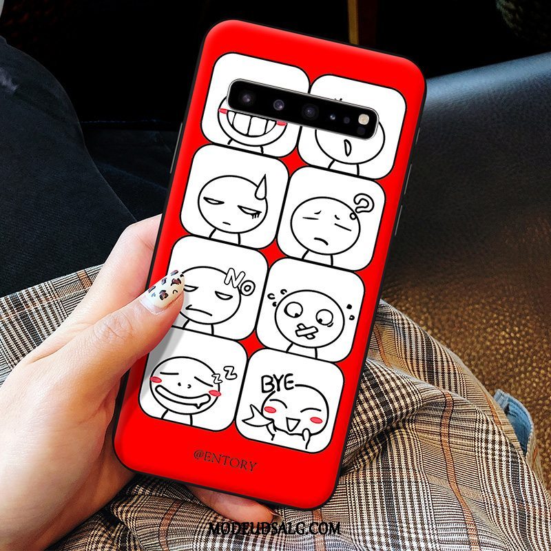 Samsung Galaxy S10 5g Etui / Cover Blød Gul Cartoon Silikone