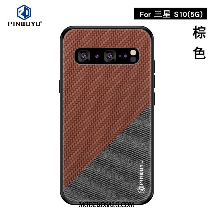 Samsung Galaxy S10 5g Etui Cover Klud Mønster Anti-fald