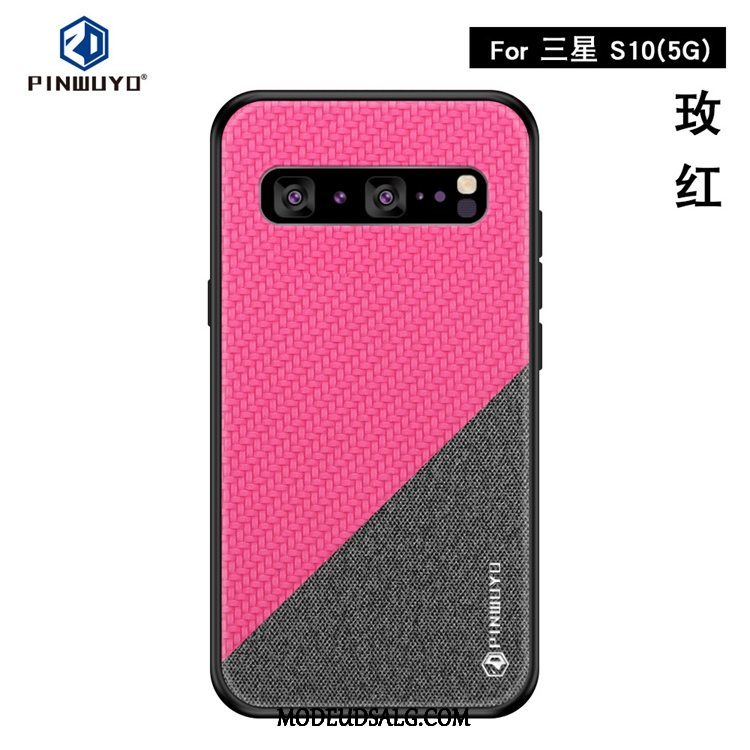 Samsung Galaxy S10 5g Etui Cover Klud Mønster Anti-fald