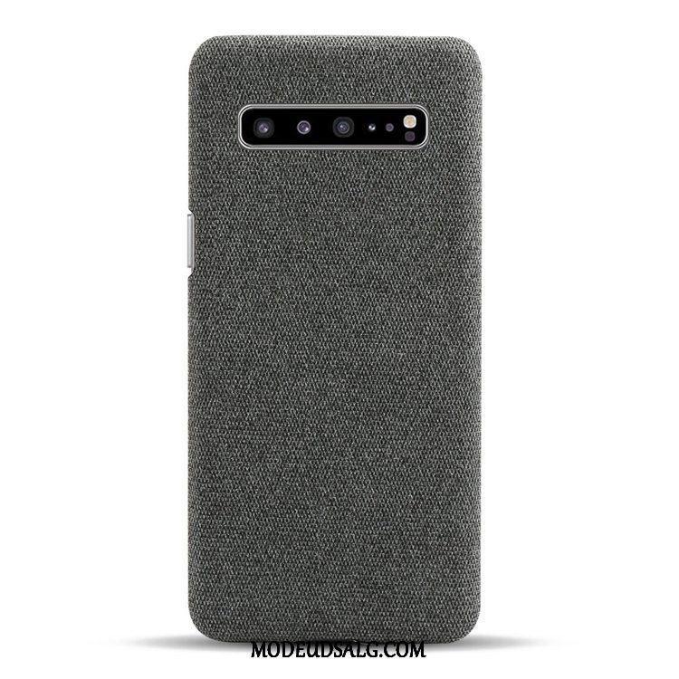 Samsung Galaxy S10 5g Etui / Cover Nubuck Lærred Af Personlighed Blå Ny