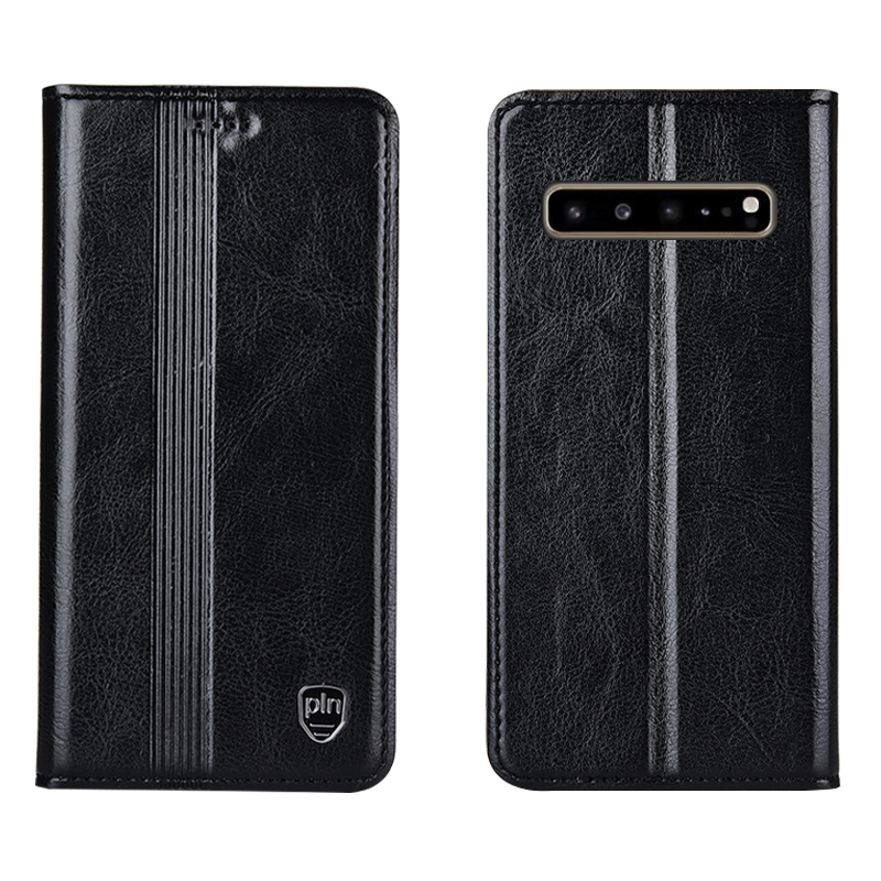 Samsung Galaxy S10 5g Etui Folio Beskyttelse Rød Cover Alt Inklusive