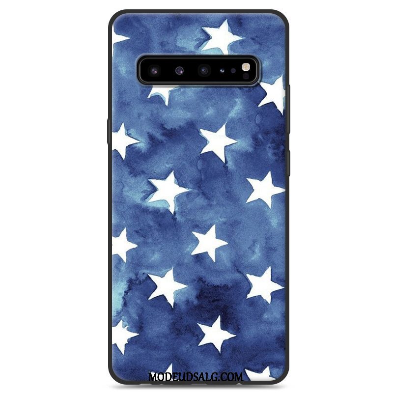 Samsung Galaxy S10 5g Etui Grå Cover Af Personlighed Sort Silikone