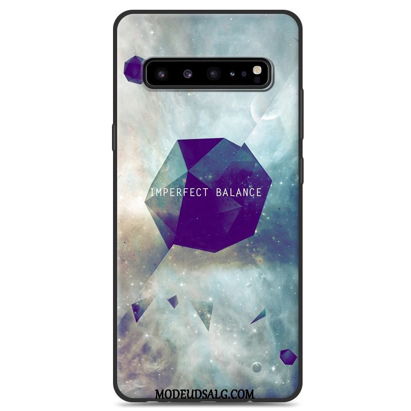 Samsung Galaxy S10 5g Etui Grå Cover Af Personlighed Sort Silikone