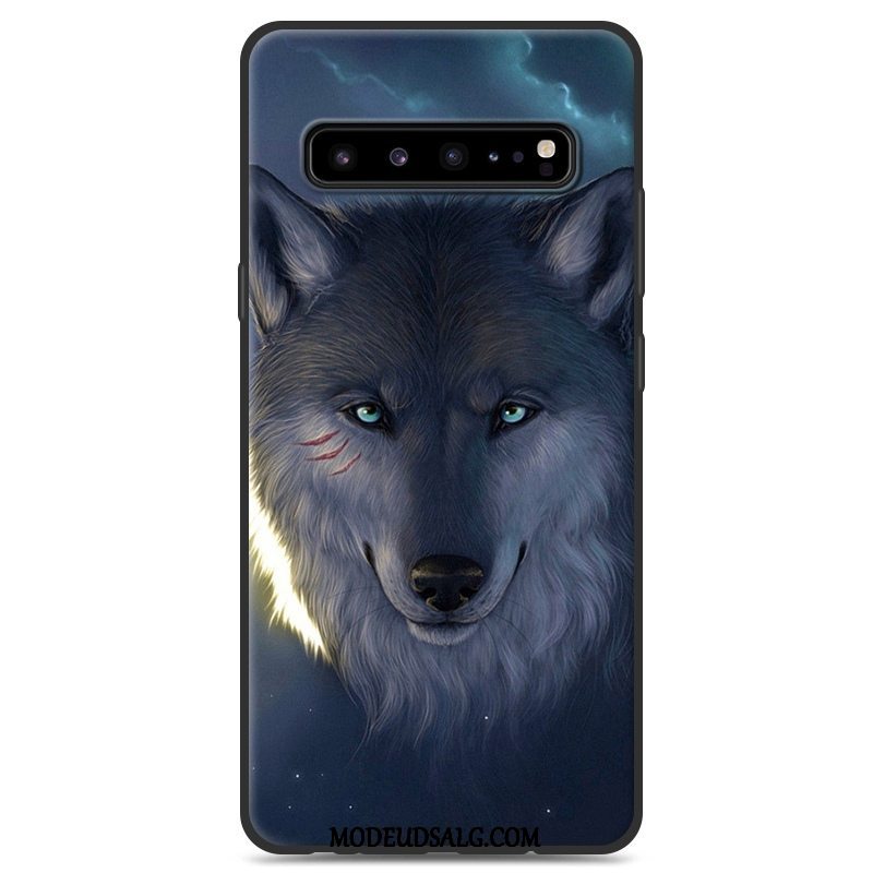 Samsung Galaxy S10 5g Etui Grå Cover Af Personlighed Sort Silikone