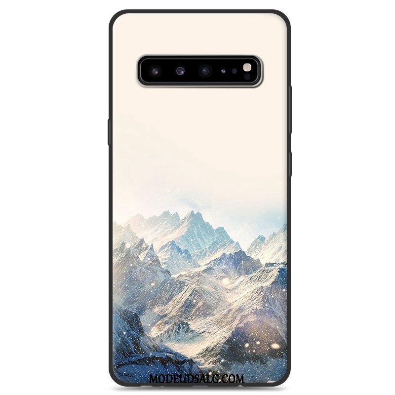 Samsung Galaxy S10 5g Etui Grå Cover Af Personlighed Sort Silikone