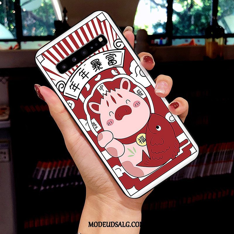 Samsung Galaxy S10 5g Etui Hvid Trend Smuk Kreativ Net Red