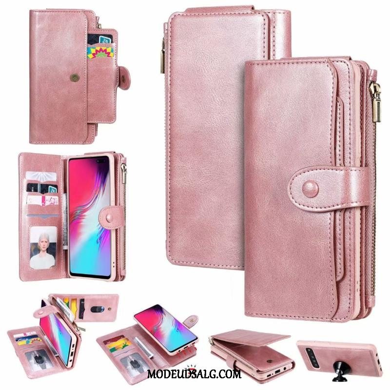 Samsung Galaxy S10 5g Etui Rød Vintage Beskyttelse Lædertaske