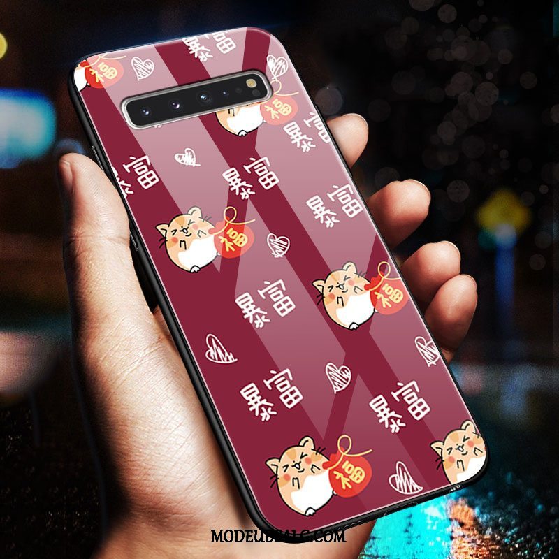 Samsung Galaxy S10 5g Etui Silikone Cartoon Net Red Ny Beskyttelse