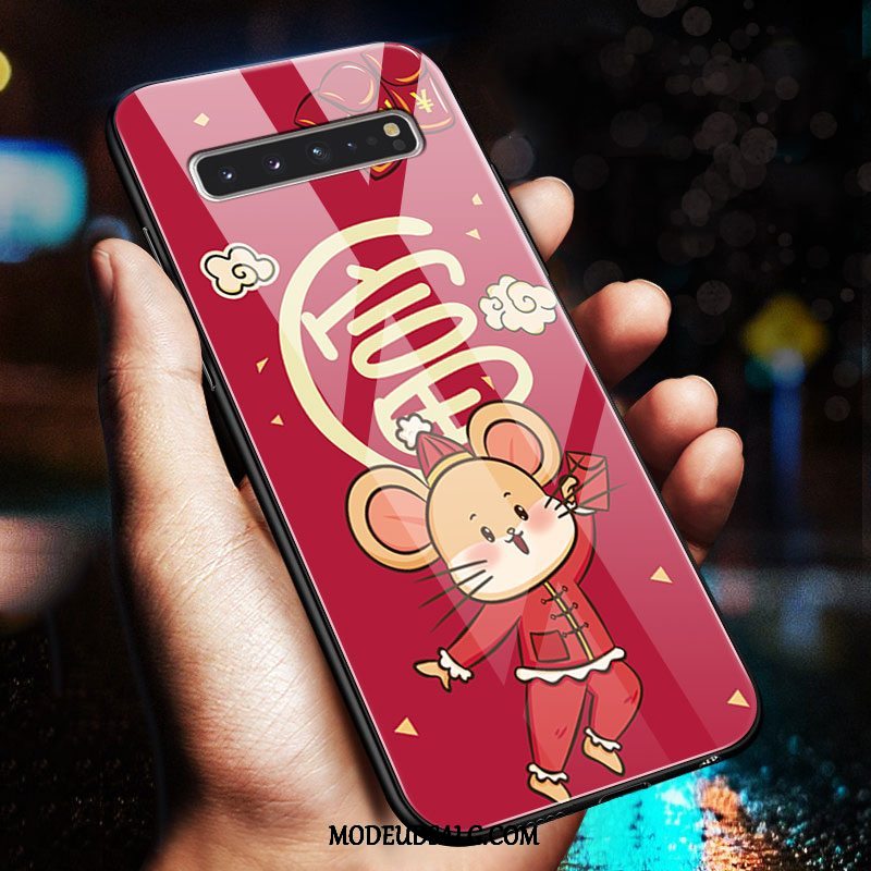 Samsung Galaxy S10 5g Etui Silikone Cartoon Net Red Ny Beskyttelse