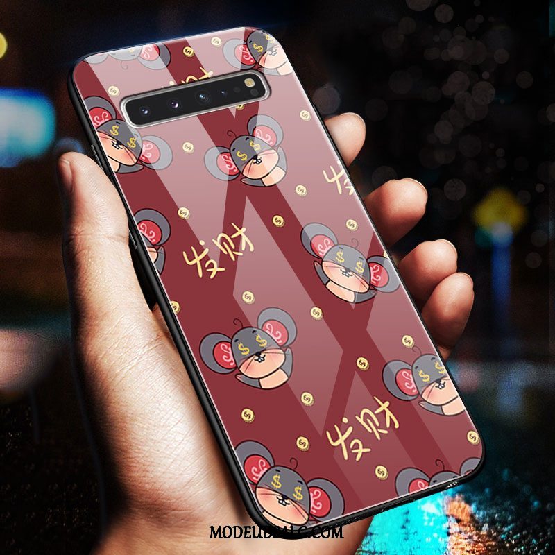 Samsung Galaxy S10 5g Etui Silikone Cartoon Net Red Ny Beskyttelse